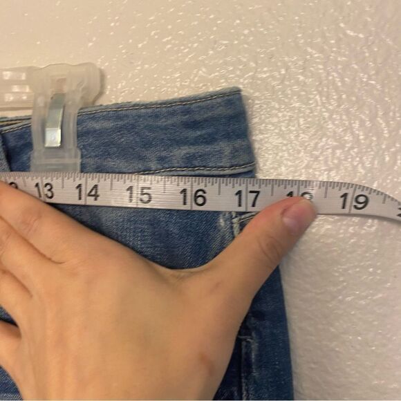 Paige HIGH RISE JIMMY JIMMY CROP medium wash Venice Skinny denim jeans size 30 - Picture 7 of 12